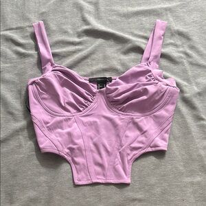 Lavender Bustier Top